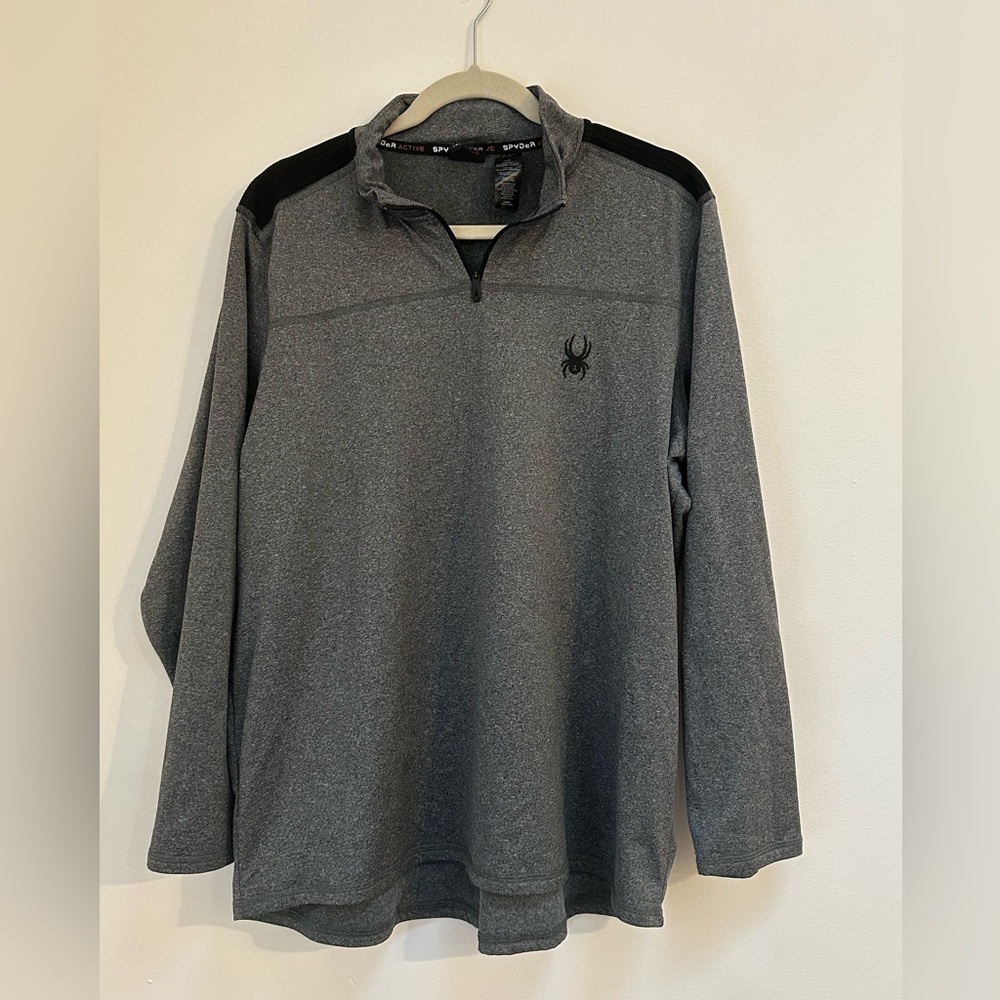Spyder activewear grey quarter zip large